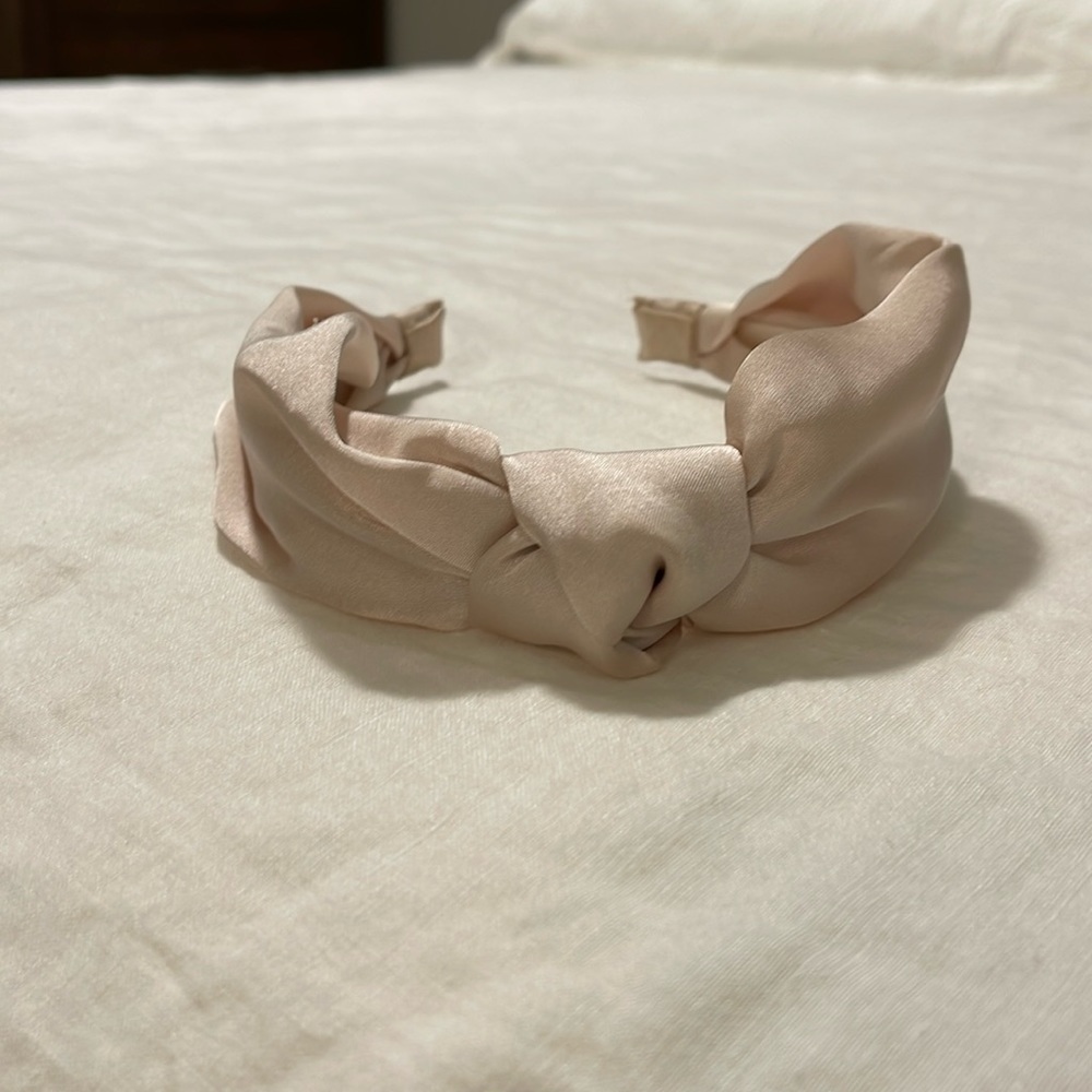 Champagne/Light Pink Knotted Headband